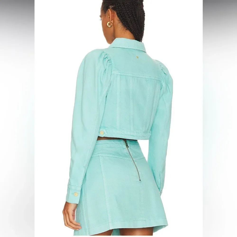 Aureta x Free People Lottie Denim Jacket & Mini Skirt Set - Picture 3 of 9